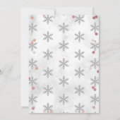 Baby Het is koud buiten Girls Winter Baby shower Kaart (Achterkant)