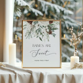 Baby het is koud buiten groenblijvend Baby's zijn  Poster