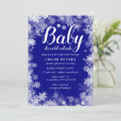 Baby Het is koud buiten het Baby shower van de Win Kaart (Staand voorkant)