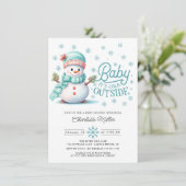 Baby Het is koud buiten het Baby shower van de win Kaart (Staand voorkant)