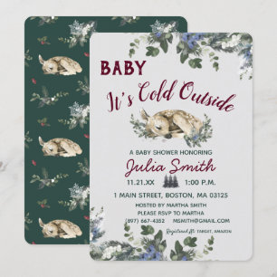 Baby Het is koud buiten het Baby shower van de win Kaart