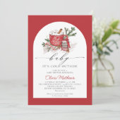 Baby Het is koud buiten het Baby shower van de win Kaart (Staand voorkant)