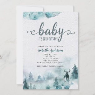 Baby Het is Koud Buiten het Baby shower van het Wi Kaart