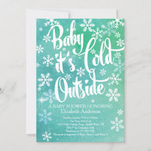Baby Het is koud buiten het neutrale Baby shower Kaart