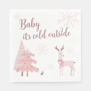 Baby Het is koud buiten het servet