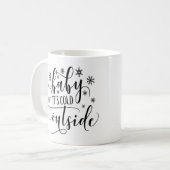 Baby het is koud buiten koffiemok (Voorkant links)