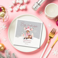 Baby Het is koud buiten meisje herten baby shower