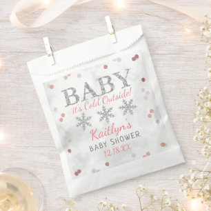 Baby Het Is Koud Buiten Meisjes Winter Baby Bedankzakje