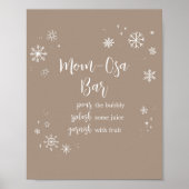 Baby Het is koud buiten Moeder Osa Bar Poster (Voorkant)