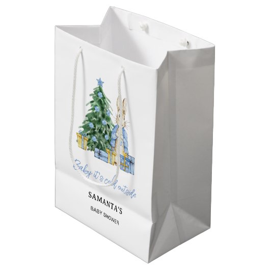 Baby het is koud buiten Peter Rabbit Medium Cadeauzakje (Voorkant Gekanteld)