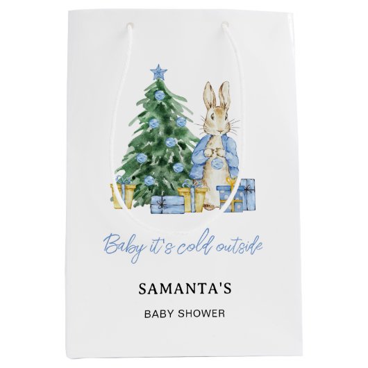 Baby het is koud buiten Peter Rabbit Medium Cadeauzakje (Voorkant)