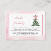 Baby Het is koud buiten Pink Bow Book Request Informatiekaartje (Voorkant)