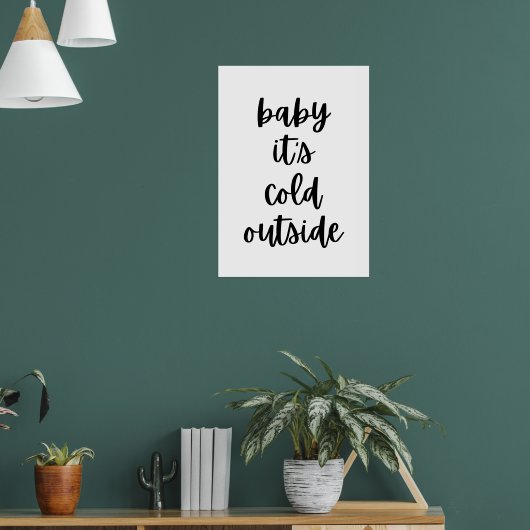 Baby het is koud buiten poster (Woonkamer 1)