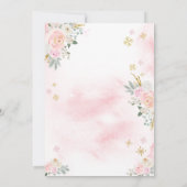 Baby Het is koud buiten roze baby shower uitnodigi Kaart (Achterkant)