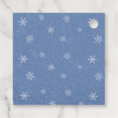 Baby het is koud buiten Schattige Boy Winter Baby Bedankjes Labels (Achterkant)