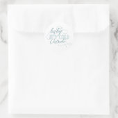 Baby Het is koud buiten Script Quote Sticker (Tas)