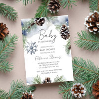 Baby Het is koud buiten Snowy Pines baby shower