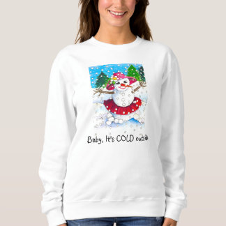 Baby Het is koud buiten sweatshirt