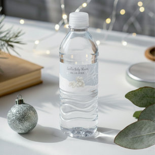Baby, het is koud buiten Teddy Bear Wonderland Waterfles Etiket