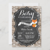 Baby het is koud buiten Vos Baby Shower