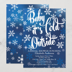 Baby Het is koud buiten Vrijgezellenfeest Kaart