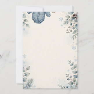 Baby het is koud buiten Winter Baby Shower Kaart