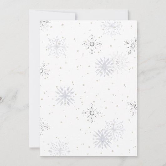 Baby Het is koud buiten, winter Baby shower Kaart (Achterkant)