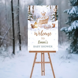 Baby, het is koud buiten Winter Bosland Poster