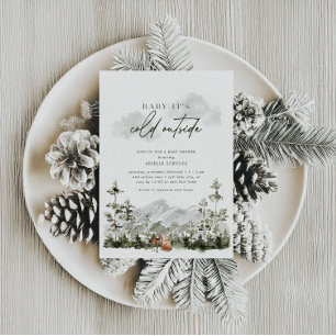 Baby Het is koud buiten   Winter Heerlijke douche Kaart