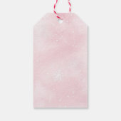 Baby Het is koud buiten Winter Pink Bow Dank u Cadeaulabel (Achterkant)