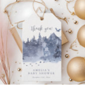 Baby Het is koud buiten Winter Snow Forest Deer Cadeaulabel