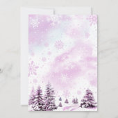 Baby het is Koud Buiten Wintermeisje Baby shower Kaart (Achterkant)