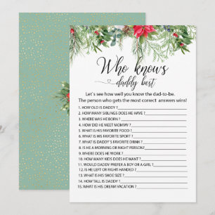 Baby het is koud voor spelletjes die papa bes kenn kaart