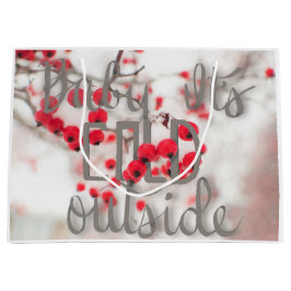 Baby Het is Koude Buitenkaartzak Groot Cadeauzakje