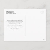 Baby Het is koude buitenrode kerstfoto Feestdagenkaart (Achterkant)