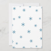 Baby Het is Koude Uitnodiging buiten Kerstmis (Achterkant)