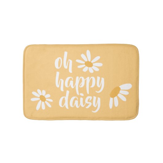 Baby Hippie Happy Daisy Bath Mat (Voorkant)