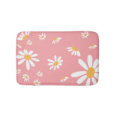 Baby Hippie Pink Daisy Bath Mat (Voorkant)