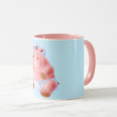 Baby Hippo Drôle Mug (Devant droit)