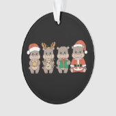 Baby Hippo Moo Deng Noël (devant)