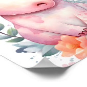 Baby Hippo Nursery Poster (Hoek)