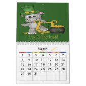 Baby Hippopotames Calendrier des enfants (Mar 2026)
