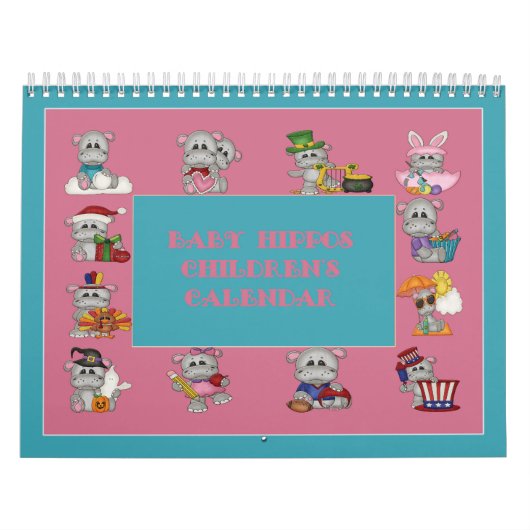 Baby Hippopotames Calendrier des enfants (Protection)