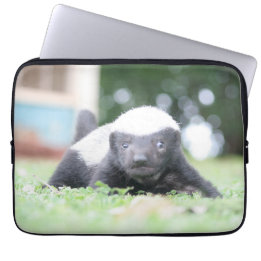 Baby honingbadger laptop sleeve