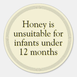Baby honingwaarschuwing Antiek Witte stickers