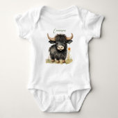 Baby Hoogland Koe Romper (Voorkant)