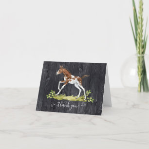 Baby horse Foal merci cartes de notes