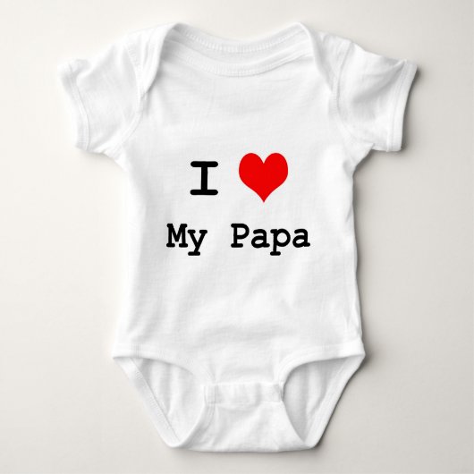 Baby houdt van Papa! Romper (Voorkant)