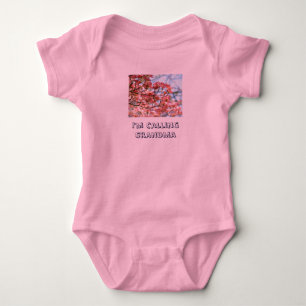 Baby humor Ik bel oma Floral Romper