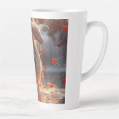 Baby Ice Dragon digitale kunst Latte Mok (Rechts)